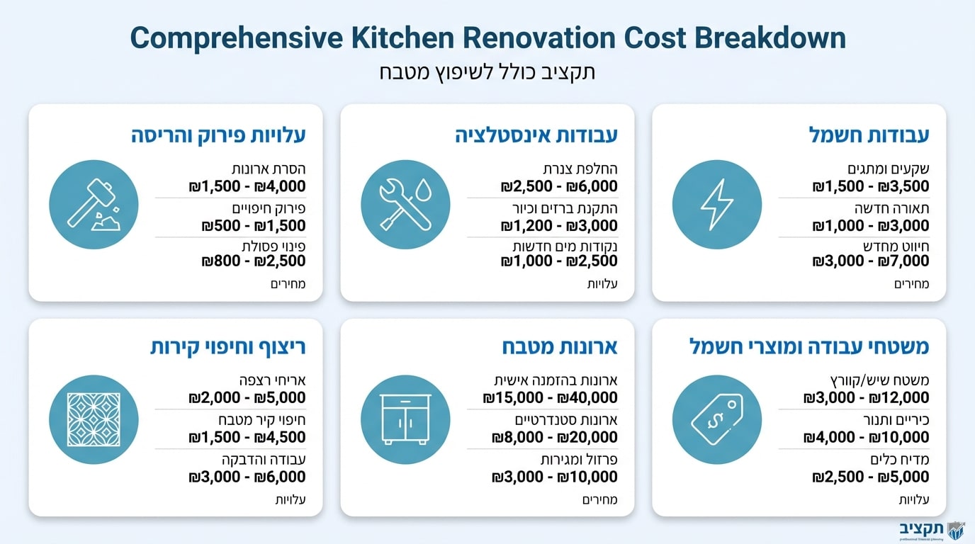 שיפוץ מטבח: כך תחדשו את לב הבית, וגם כמה זה יעלה לכם?