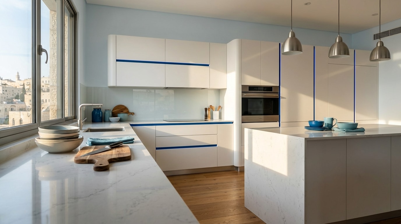 תכנון מטבח בשיפוץ קומפלט - הלב של הבית מקבל יחס מיוחד