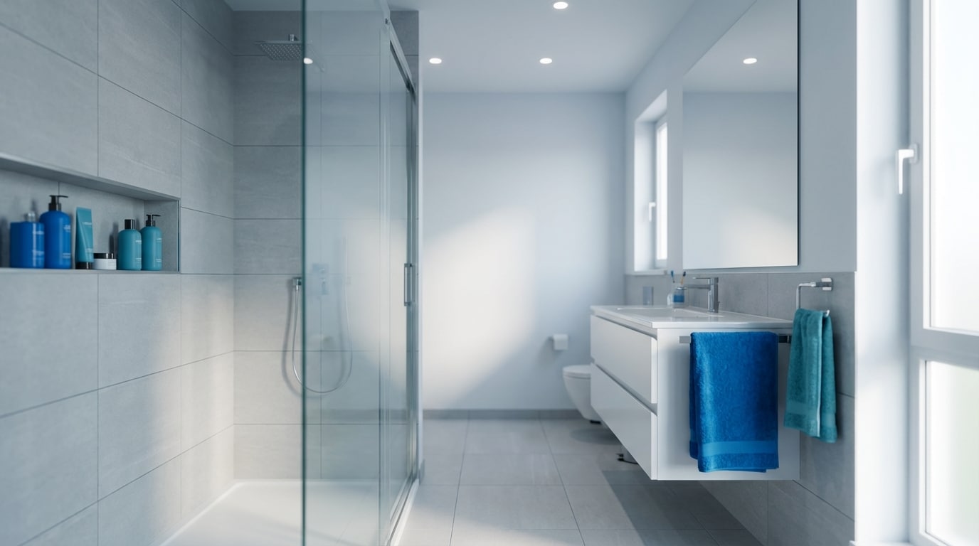 עיצוב חכם לחדר אמבטיה קטן - פתרונות ויזואליים להגדלת המרחב