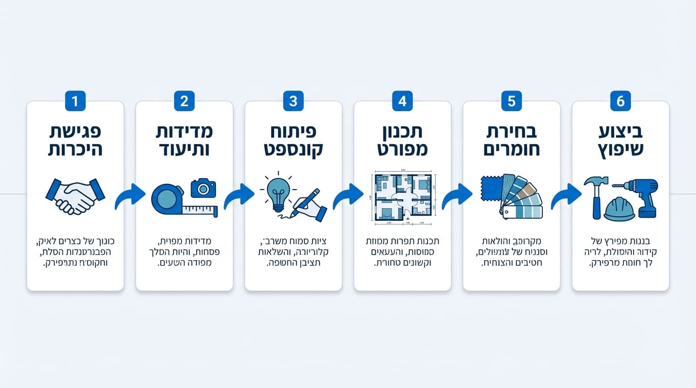 תכנון תקציב לשיפוץ ועיצוב דירה - השלבים בתהליך