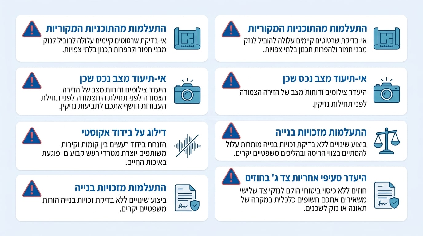 טעויות נפוצות בשיפוץ בית דו משפחתי שחשוב להימנע מהן