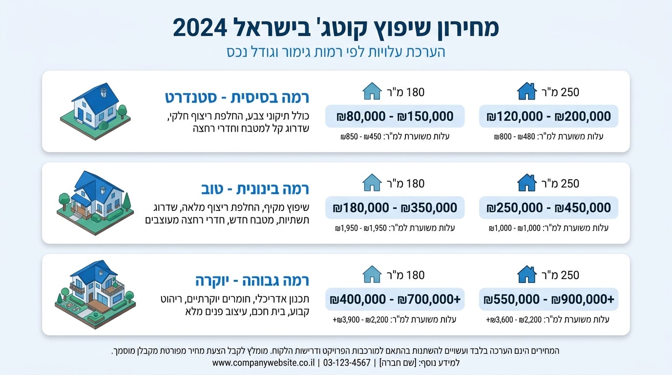שיפוץ קוטג' הכל כלול: מדריך מקיף למחיר, תכנון וביצוע קומפלט