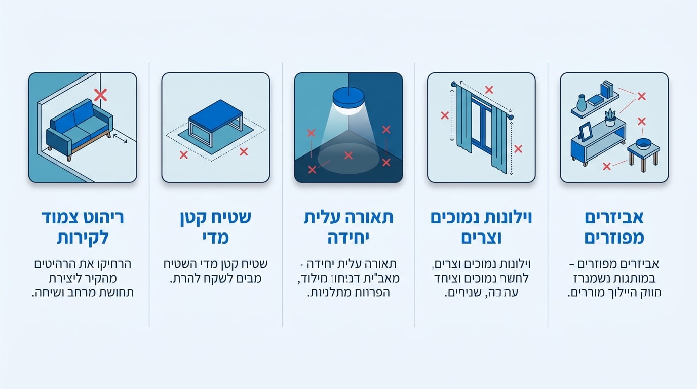 טעויות הום סטיילינג שעולות הון — מדריך להימנעות מהמלכודות הנפוצות בעיצוב הבית