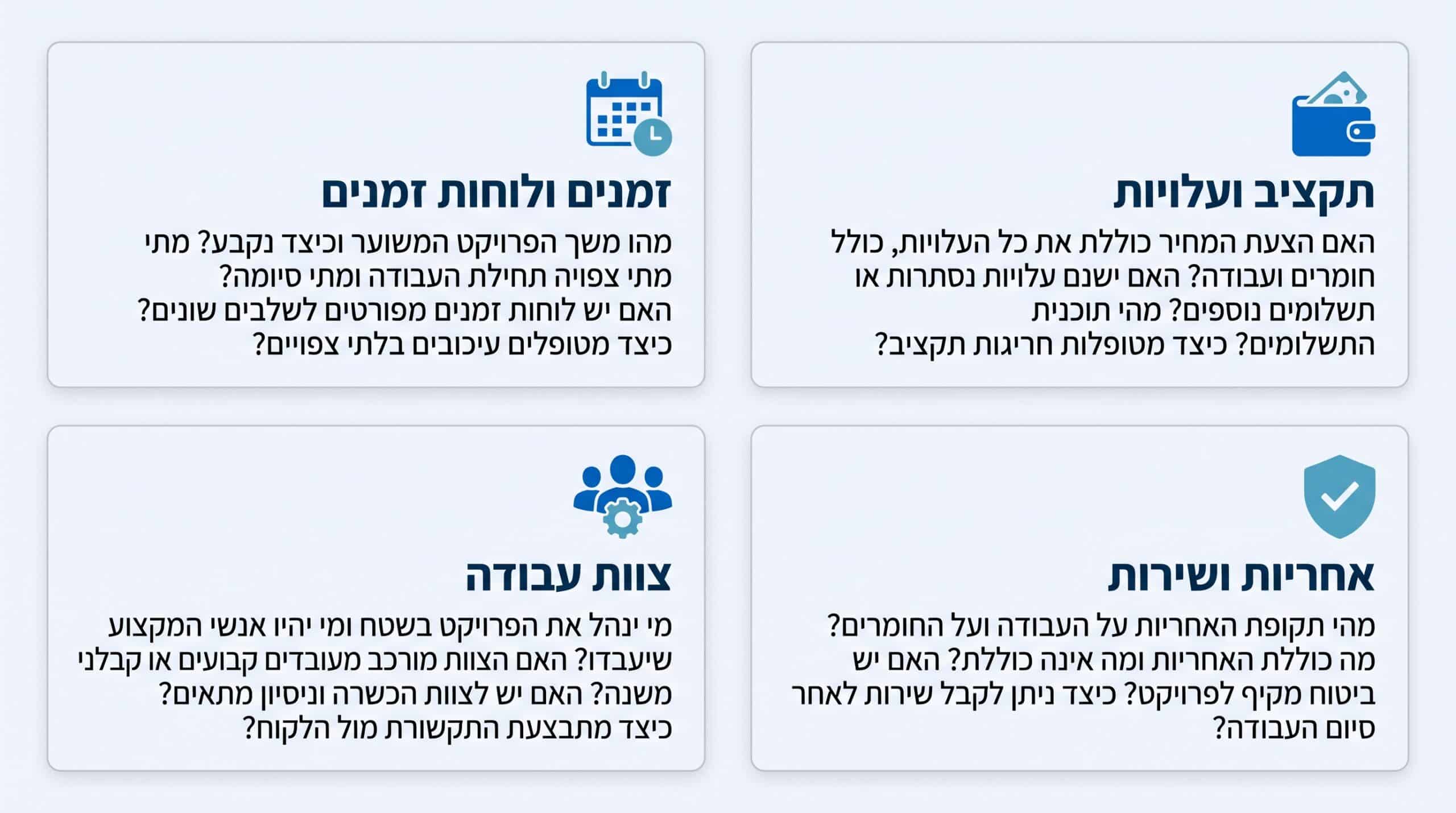 שאלות קריטיות לשאול קבלן שיפוצים לפני חתימה על חוזה שיפוץ דירה