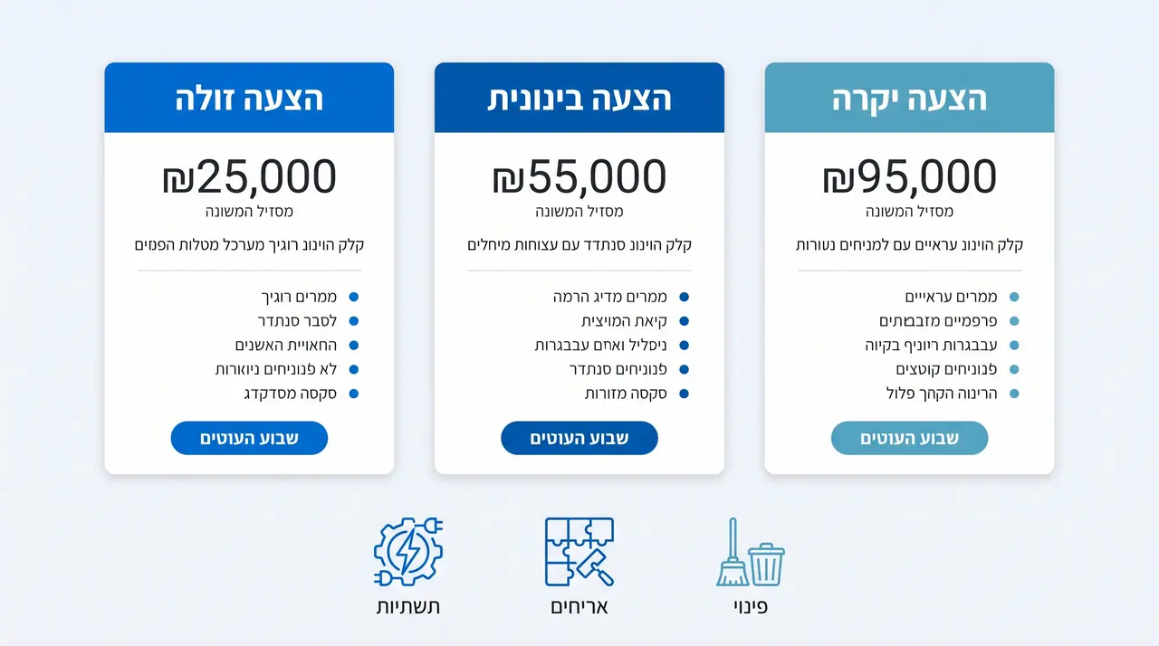 מחשבון עלות שיפוץ דירה: המדריך המקיף לחישוב והערכת שיפוץ דירה