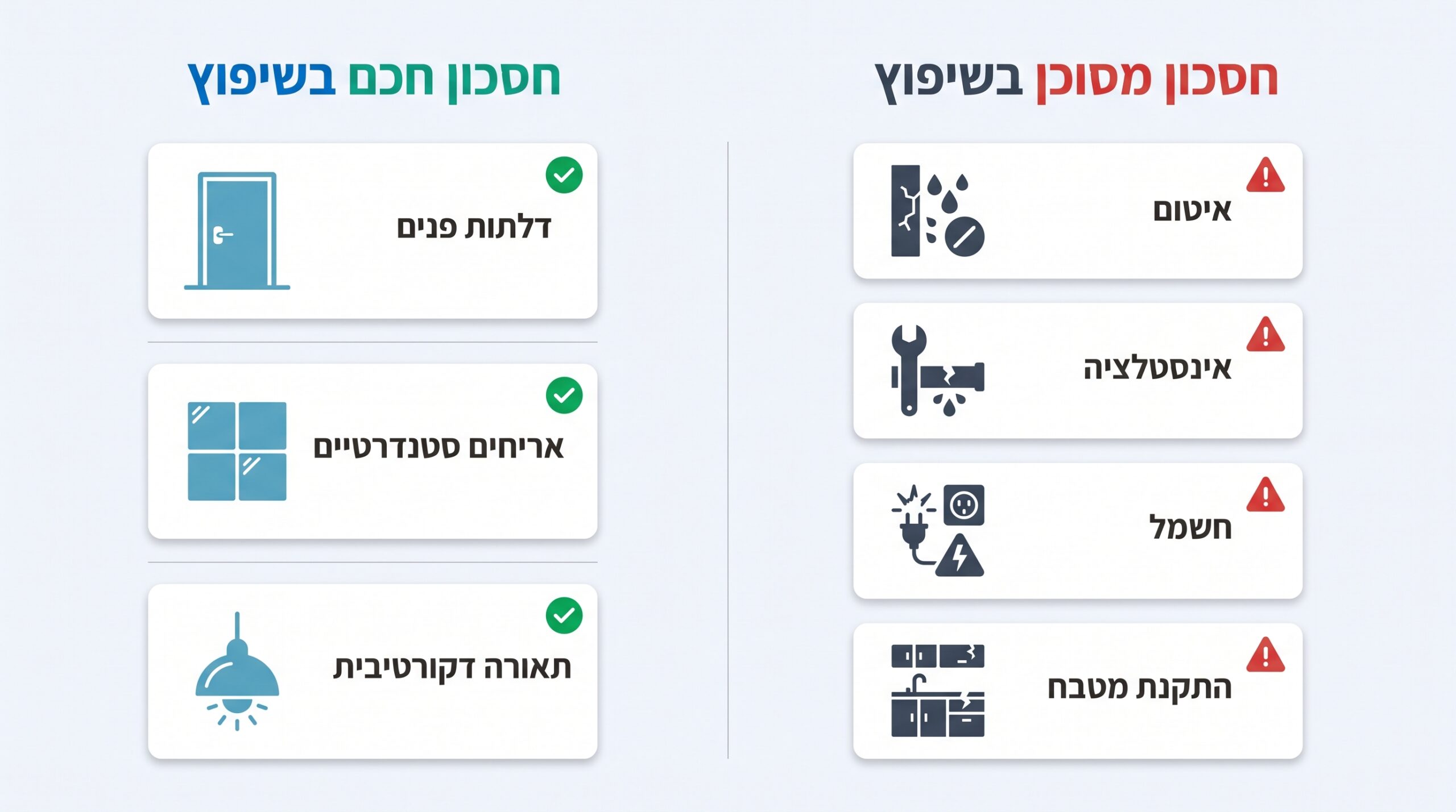 איפה כדאי לחסוך בשיפוץ דירה ואיפה חיסכון יעלה יותר בעתיד